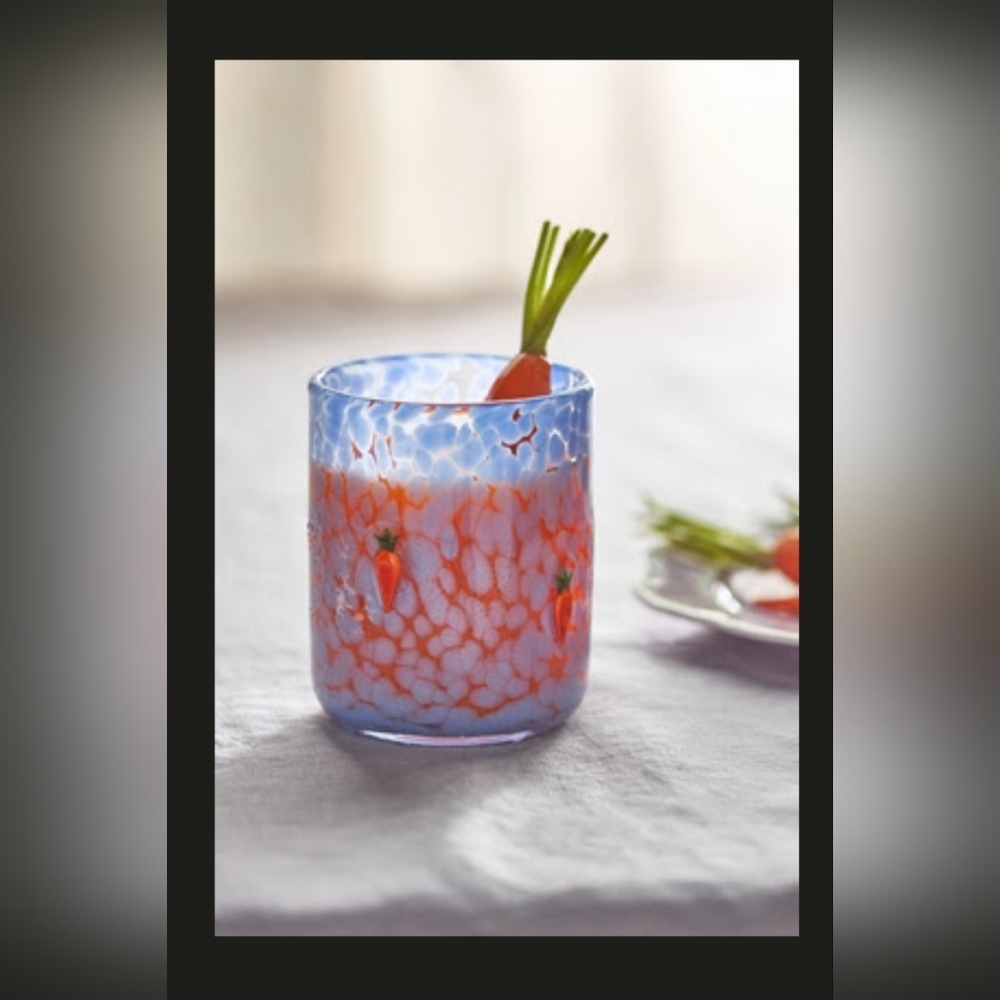 Anthropologie Icon Glass Spring Collection- Carrot